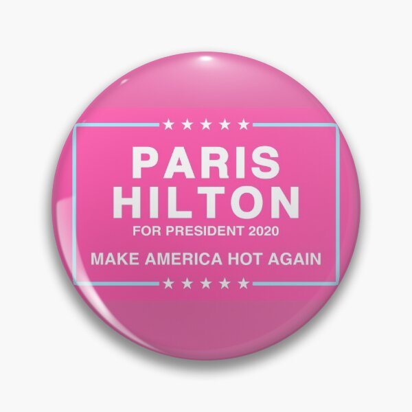 Vista previa del artículo con la obra «Paris Hilton 2020 Make America Hot Again», diseñado y vendido por mollypopart.