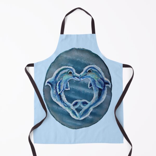 Item preview, Kissing Dolphins Blue Agate  designed and sold by Deborah Camp.