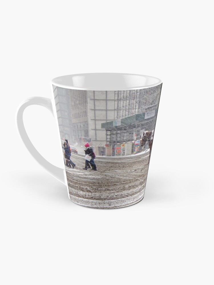 Thumbnail 3 of 4, Coffee Mug, Horse & Carriage in February Blizzard designed and sold by steeber.