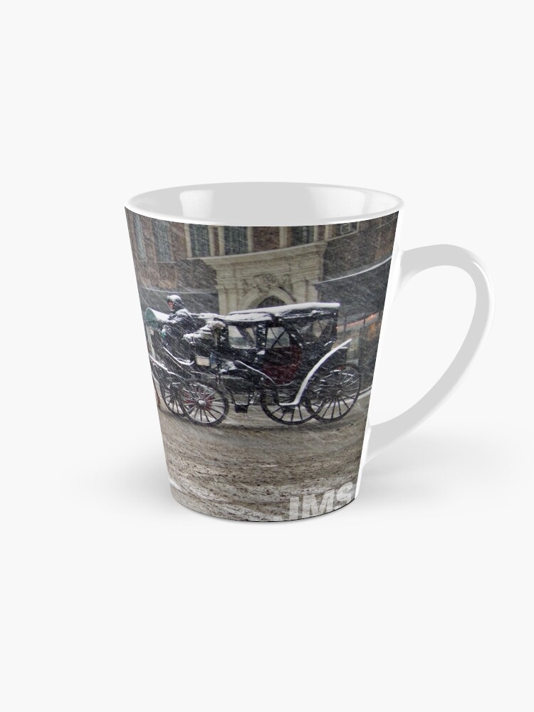 Thumbnail 1 of 4, Coffee Mug, Horse & Carriage in February Blizzard designed and sold by steeber.