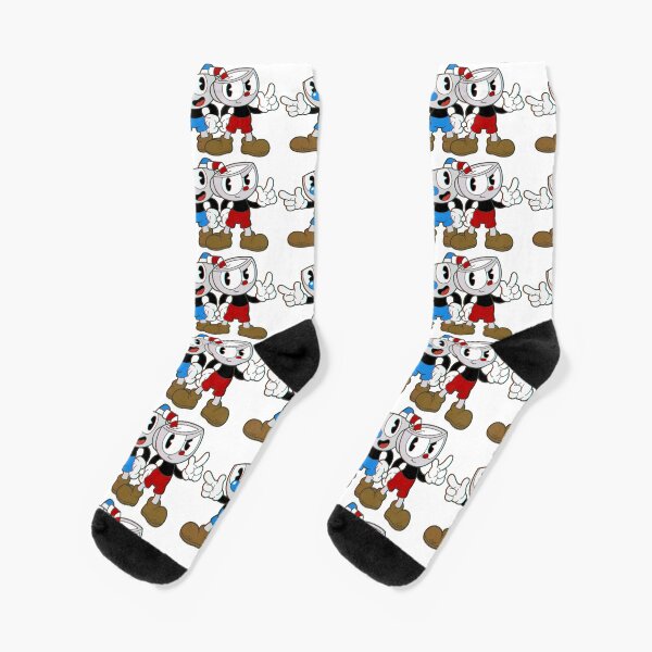 Cuphead Mugman Calcetines