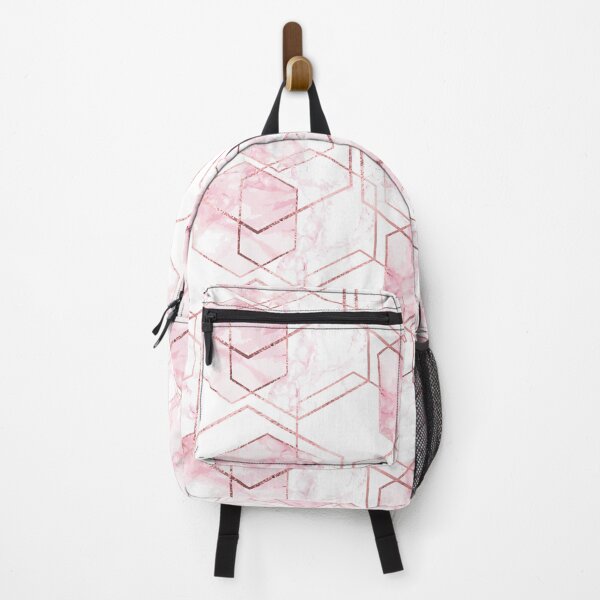 Item preview, Modern blush pink rose geometric hexagonal design designed and sold by NordicSommer.