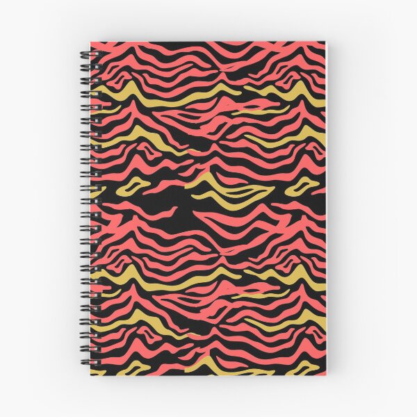 Artikelvorschau, Rotes schwarzes Wellenmuster, Tiger-Körperstreifen entworfen und verkauft von PatilDesigns.