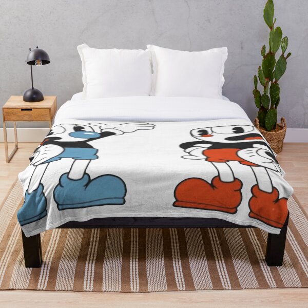 Cuphead Mugman Throw Blanket