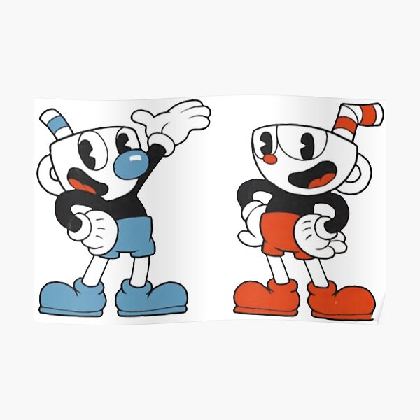 Cuphead Mugman Poster