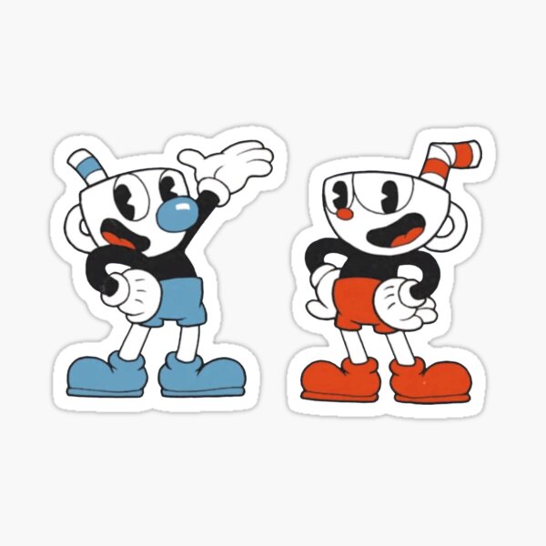 Cuphead Mugman Pegatina