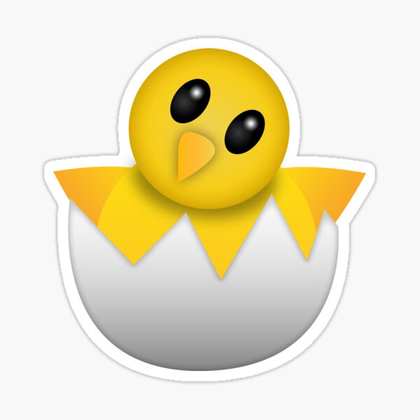 Hatching baby chick Emoji Sticker