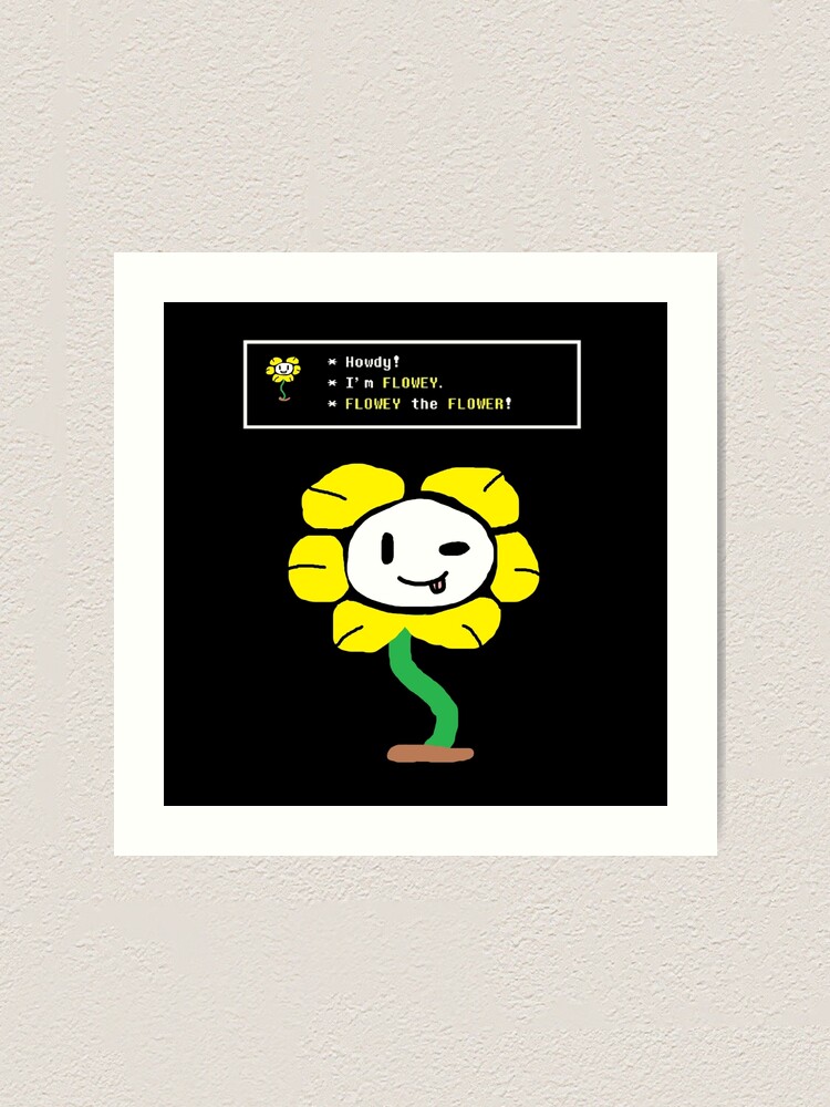 Flowey Fan Art Print for Sale by chocorobi