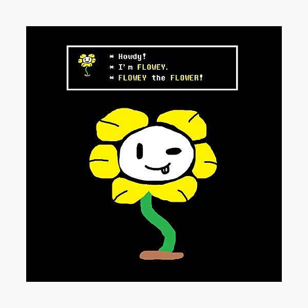 Flowey Fan Art Print for Sale by chocorobi