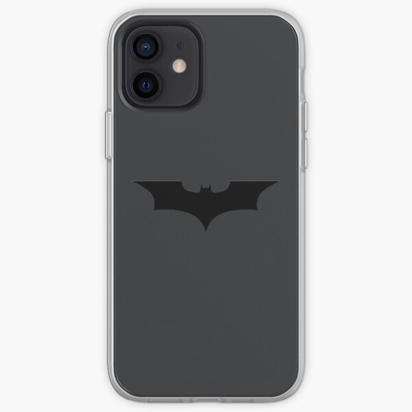 Logo de chauve-souris sombre Coque souple iPhone