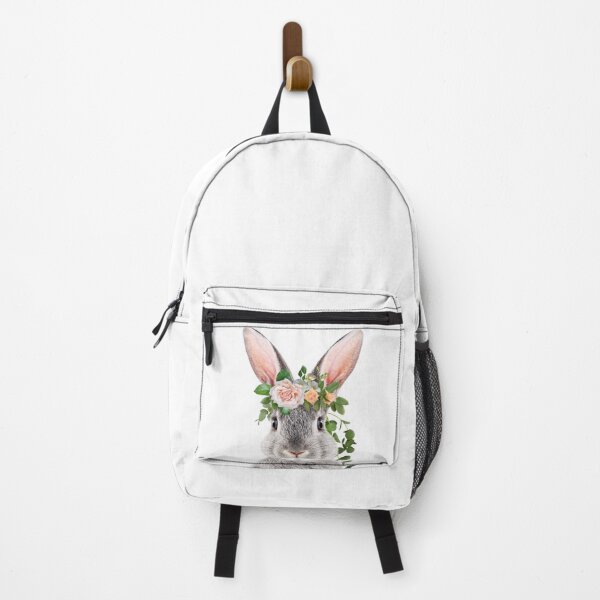 Item preview, Bunny With Flower Crown, Baby Animals Art Print by Synplus designed and sold by synplus.