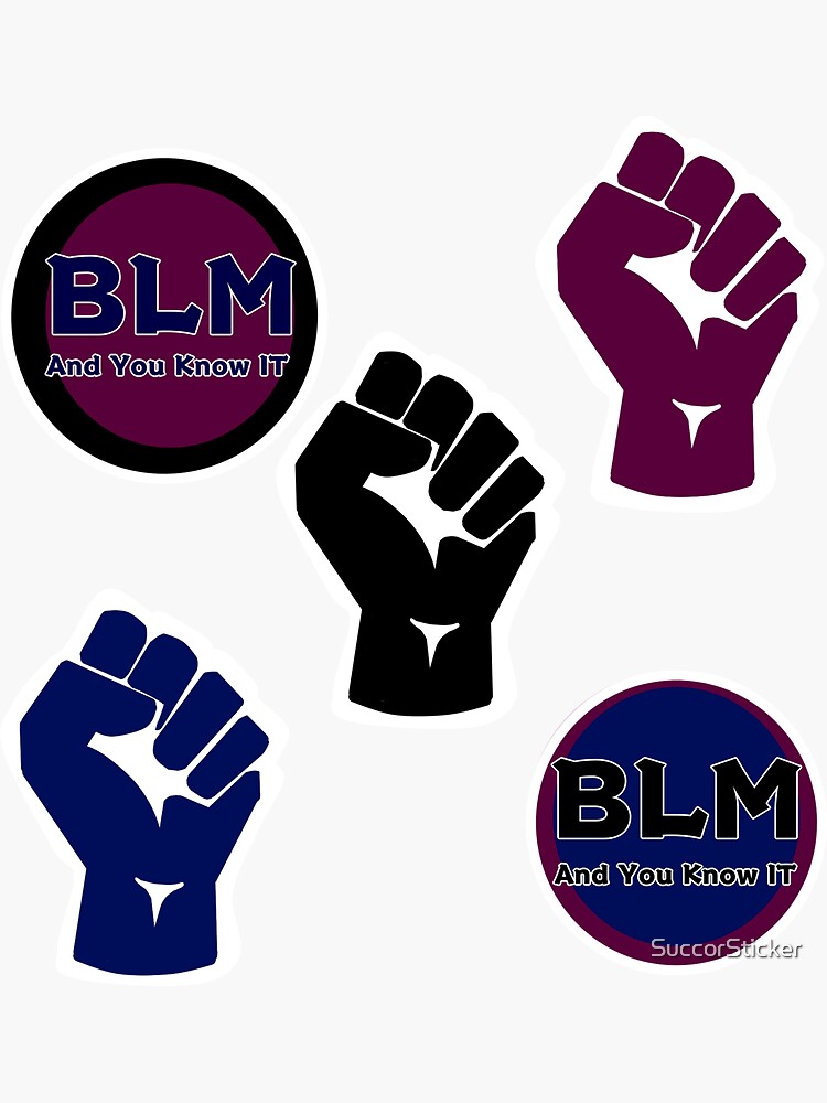 "BLM Sticker Set" Sticker By SuccorSticker | Redbubble