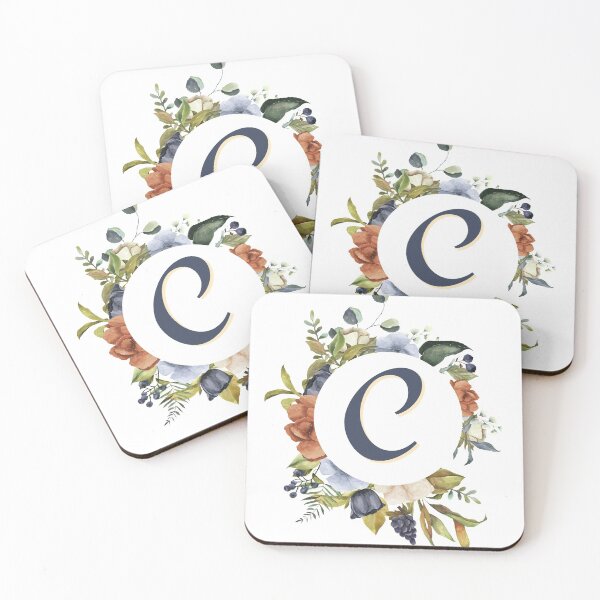 Item preview, Floral Initial Letter C designed and sold by TheFamilyVan.