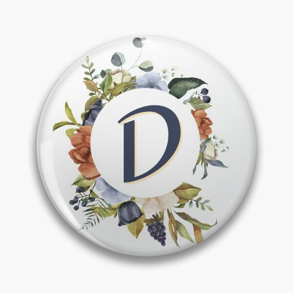 Item preview, Floral Initial Letter D designed and sold by TheFamilyVan.