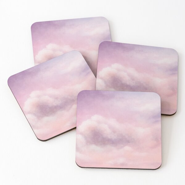 Item preview, Watercolor Cloud Storm Purple Dark, Funny Pink Purple Clouds Pattern Canvas Print designed and sold by PrintOfi.