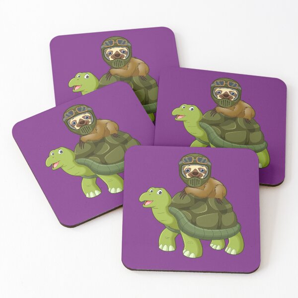 Item preview, Sloth on Turtle designed and sold by TheCrazyBear.