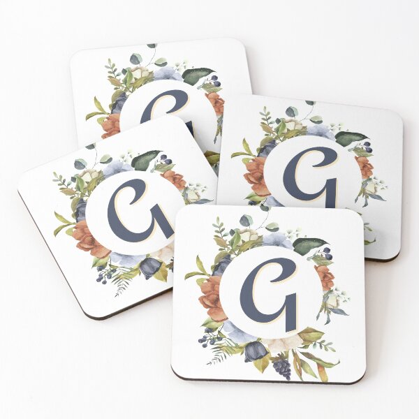 Item preview, Floral Initial Letter G designed and sold by TheFamilyVan.