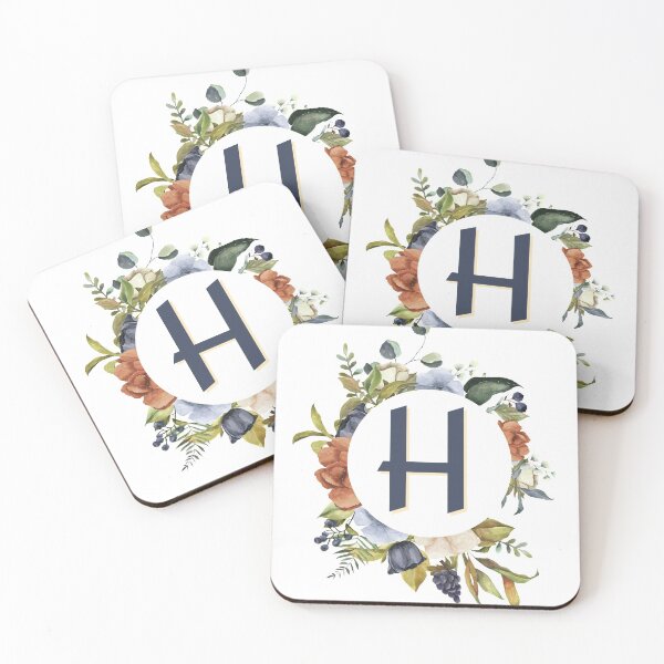 Item preview, Floral Initial Letter H designed and sold by TheFamilyVan.