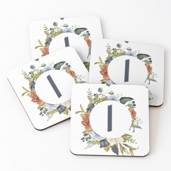 Item preview, Floral Initial Letter I designed and sold by TheFamilyVan.