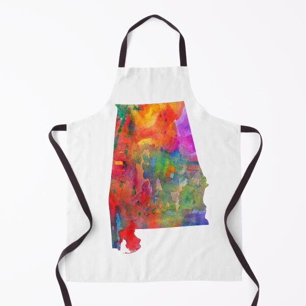 Item preview, Alabama Watercolor Map by Zouzounio Art designed and sold by zouzounioart.