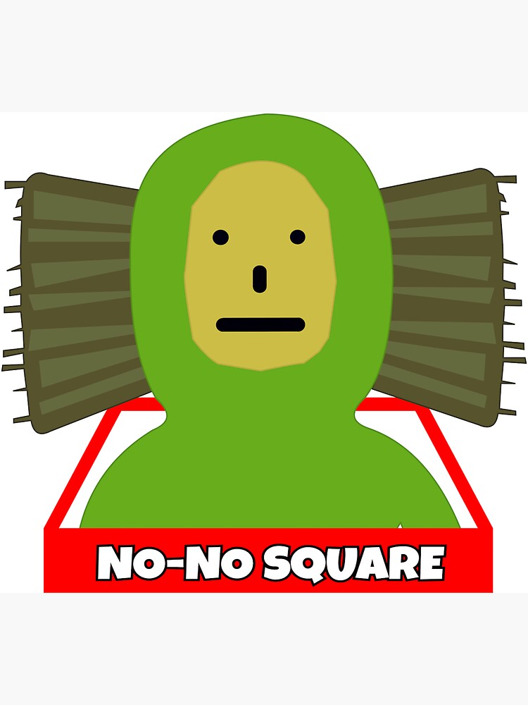  no no square sticker for sale by sarkawarminski redbubble