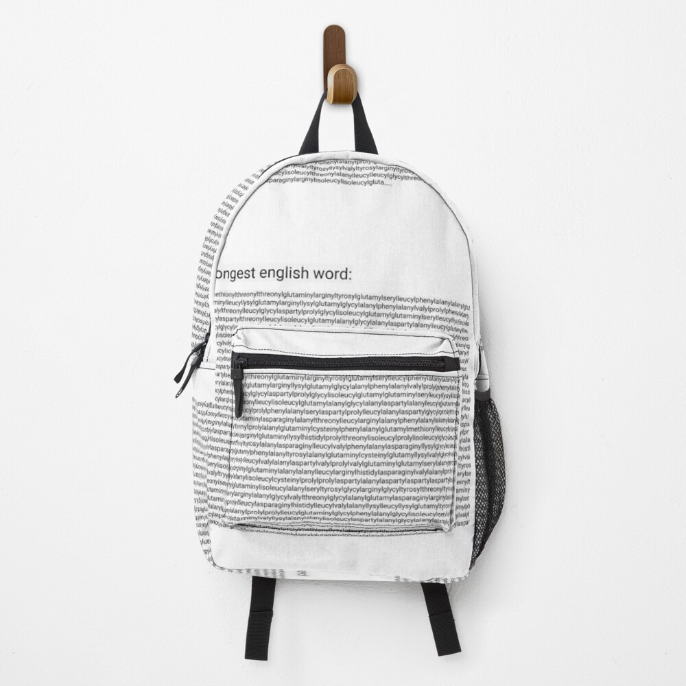 "Das längste Wort auf Englisch für Englischlehrer!" Rucksack von