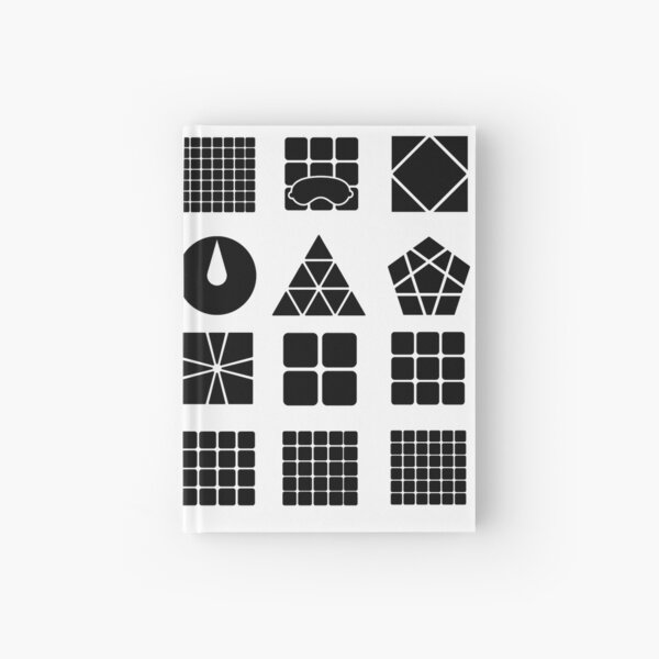 Wca All 18 Events Cube Collage Square 1 Clock Multi Blind Fmc One Handed Etc Hardcover Journal By Lagringacuber Redbubble