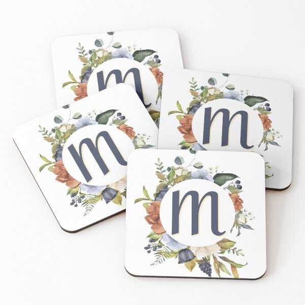 Item preview, Floral Initial Letter M designed and sold by TheFamilyVan.