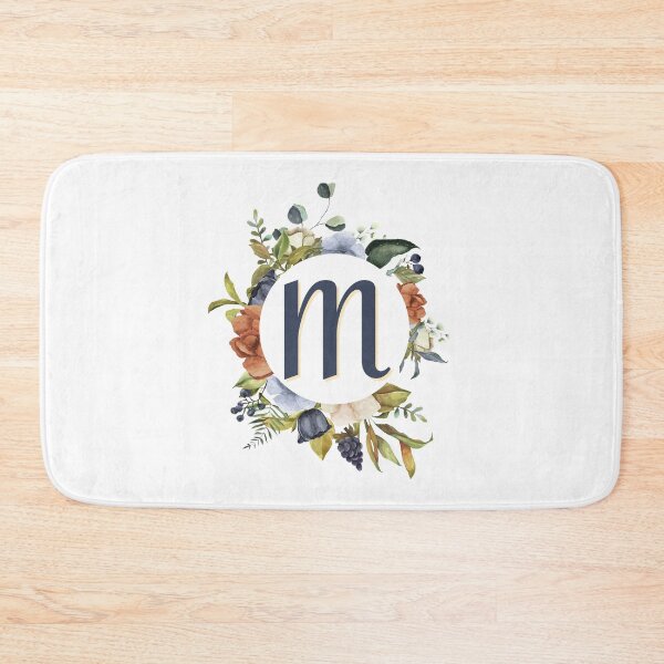 Item preview, Floral Initial Letter M designed and sold by TheFamilyVan.
