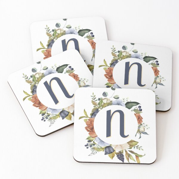 Item preview, Floral Initial Letter N designed and sold by TheFamilyVan.