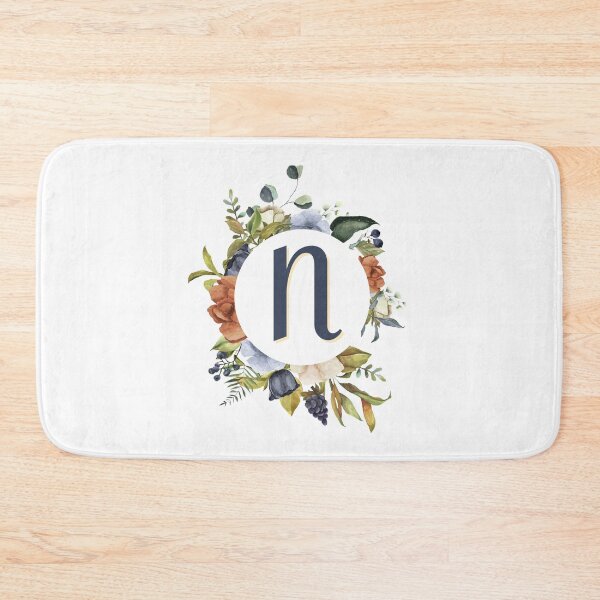 Item preview, Floral Initial Letter N designed and sold by TheFamilyVan.