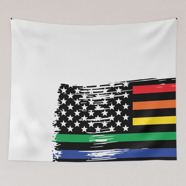 Item preview, Distressed Pride Flag designed and sold by MeganLea.