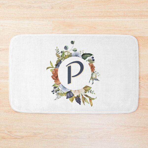 Item preview, Floral Initial Letter P designed and sold by TheFamilyVan.