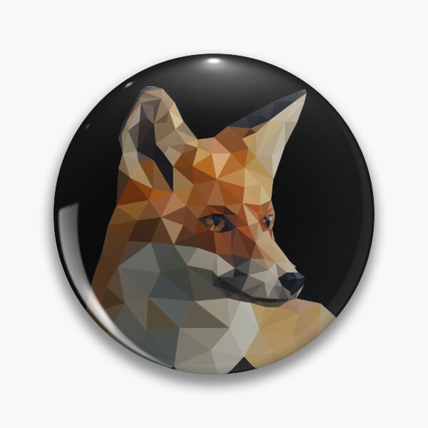 Artikelvorschau, Low Poly Geometric Fox Origami entworfen und verkauft von LushCatDesign.