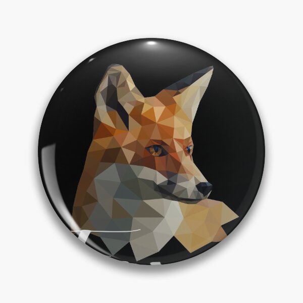 Artikelvorschau, Foxy Zitat | Low Poly Geometric Fox Origami entworfen und verkauft von LushCatDesign.