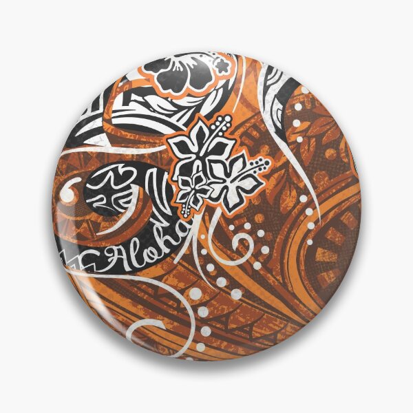 Item preview, Hawaiian Sunset Orange ALOHA Print designed and sold by sunnthreads.