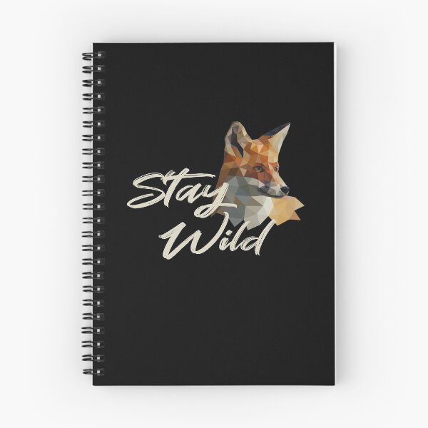 Item preview, Stay Wild Quote | Low Poly Geometric Fox Origami designed and sold by LushCatDesign.