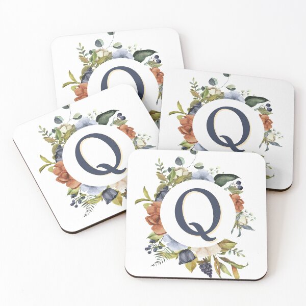 Item preview, Floral Initial Letter Q designed and sold by TheFamilyVan.