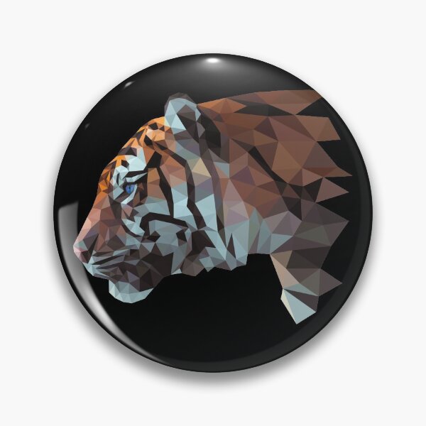 Item preview, Low Poly Geometric Tiger Origami designed and sold by LushCatDesign.