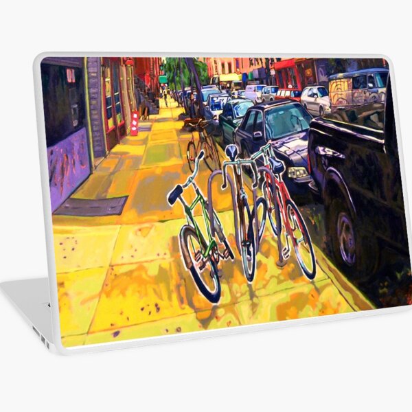 The Three Bicycles Laptop Skin