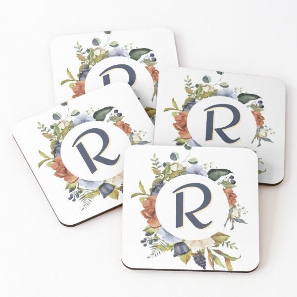 Item preview, Floral Initial Letter R designed and sold by TheFamilyVan.