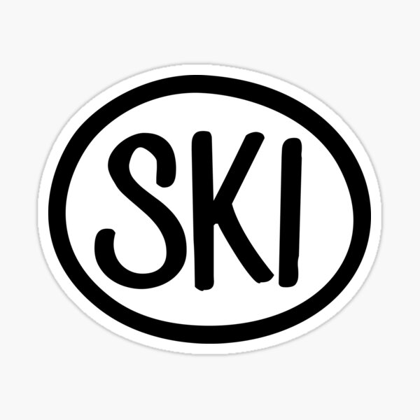 Ski Sticker