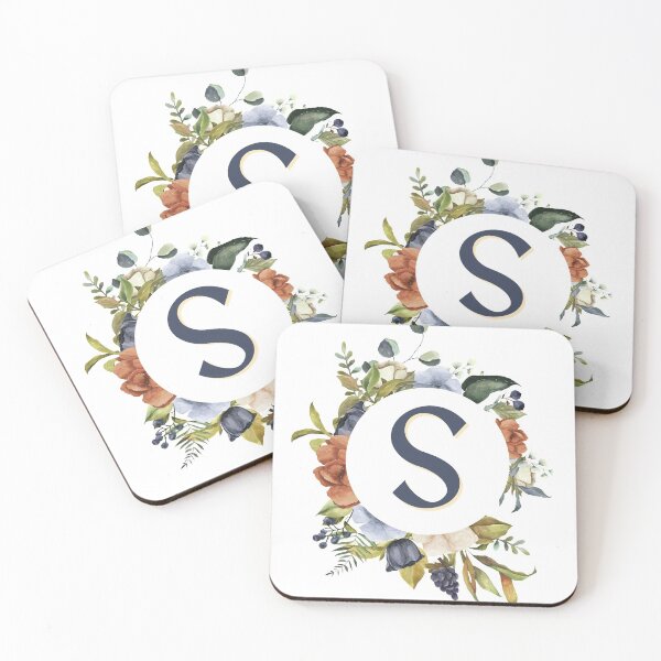 Item preview, Floral Initial Letter S designed and sold by TheFamilyVan.
