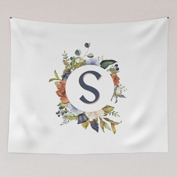 Item preview, Floral Initial Letter S designed and sold by TheFamilyVan.