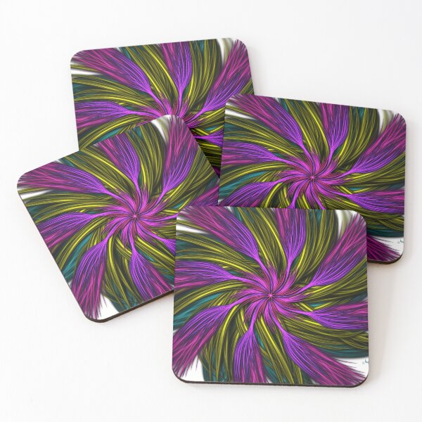 Item preview, Purple flowers in the round designed and sold by busyBeanz.