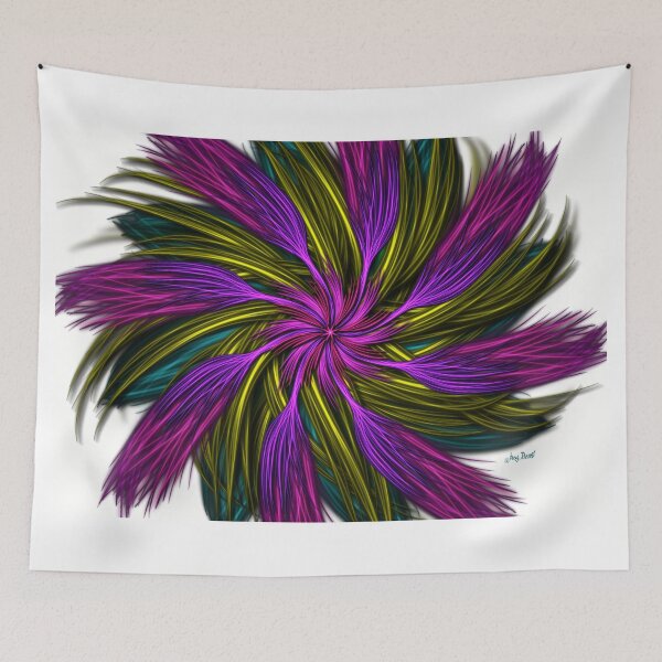 Item preview, Purple flowers in the round designed and sold by busyBeanz.