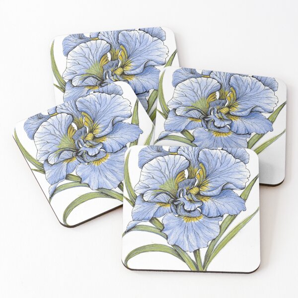 Item preview, Double Flower Siberian Iris in Blue designed and sold by AngeC-Art.