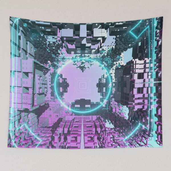 Item preview, Apocalyptic Abstract spacescape Colourful  designed and sold by S Y N T H R E A L M.