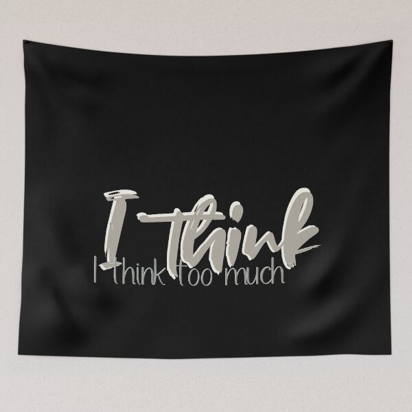 Item preview,  I Think I Think Too Much - Nude designed and sold by Flip & Flop.