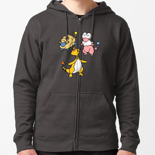 Mareep, Flaaffy and Ampharos Zipped Hoodie